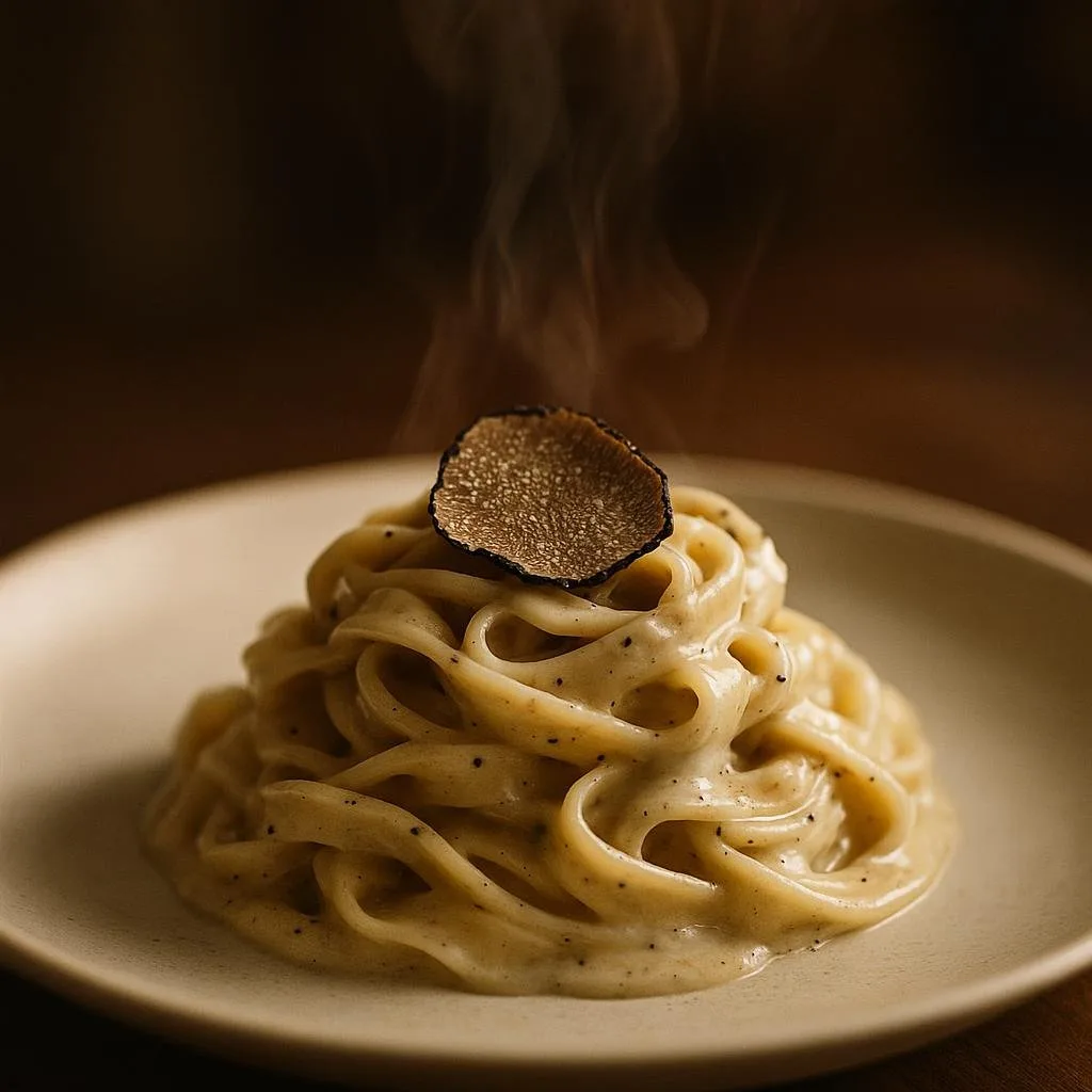 Truffle cream pasta