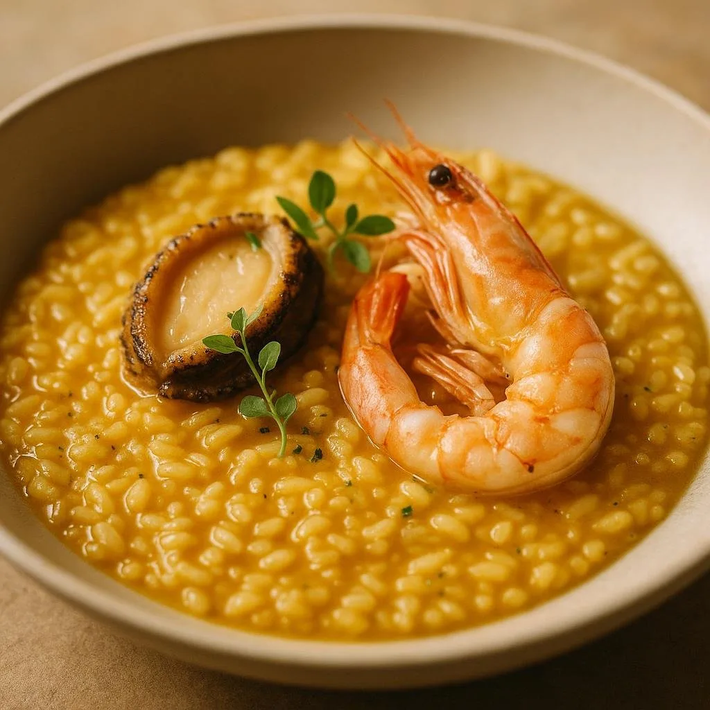 Signature seafood risotto